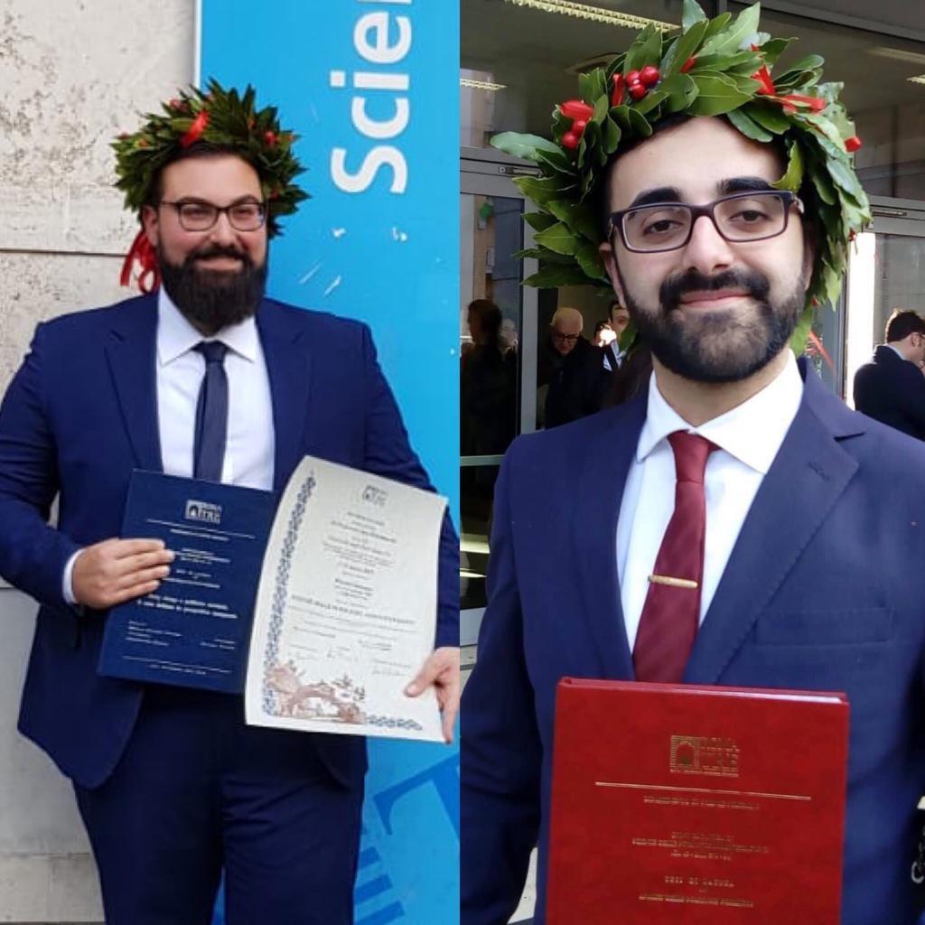 Laurea magistrale del dott. Giuseppe Pizzoleo e del dott. Stanislao Stefano Desiati